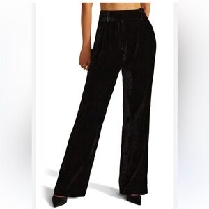 NWOT FAVORITE DAUGHTER The Velvet Favorite Pants In Black Size 12